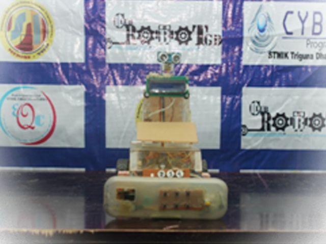robot line follower penghidang makanan atau minuman